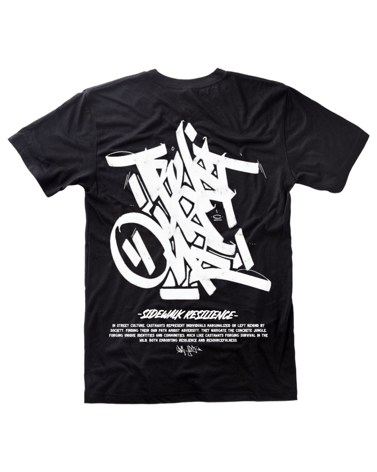 'Sidewalk resilience' tee (Clr)