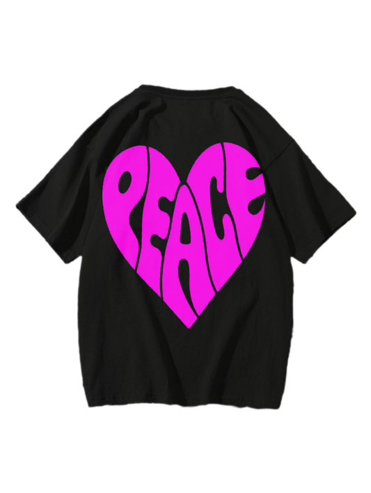 'Peace curve’ tee