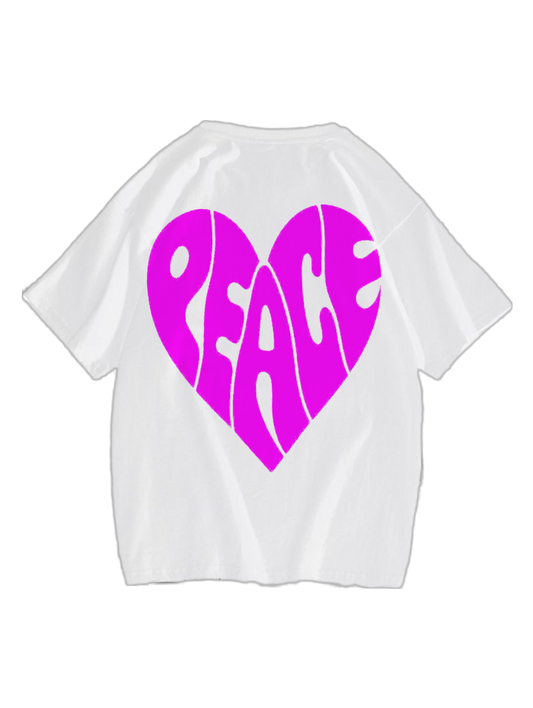 'Peace curve’ tee