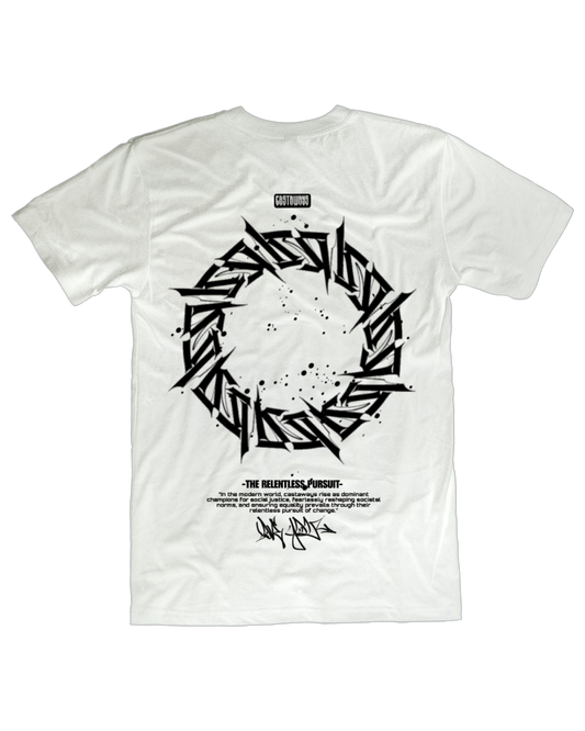 'Relentless pursuit' graphic tee